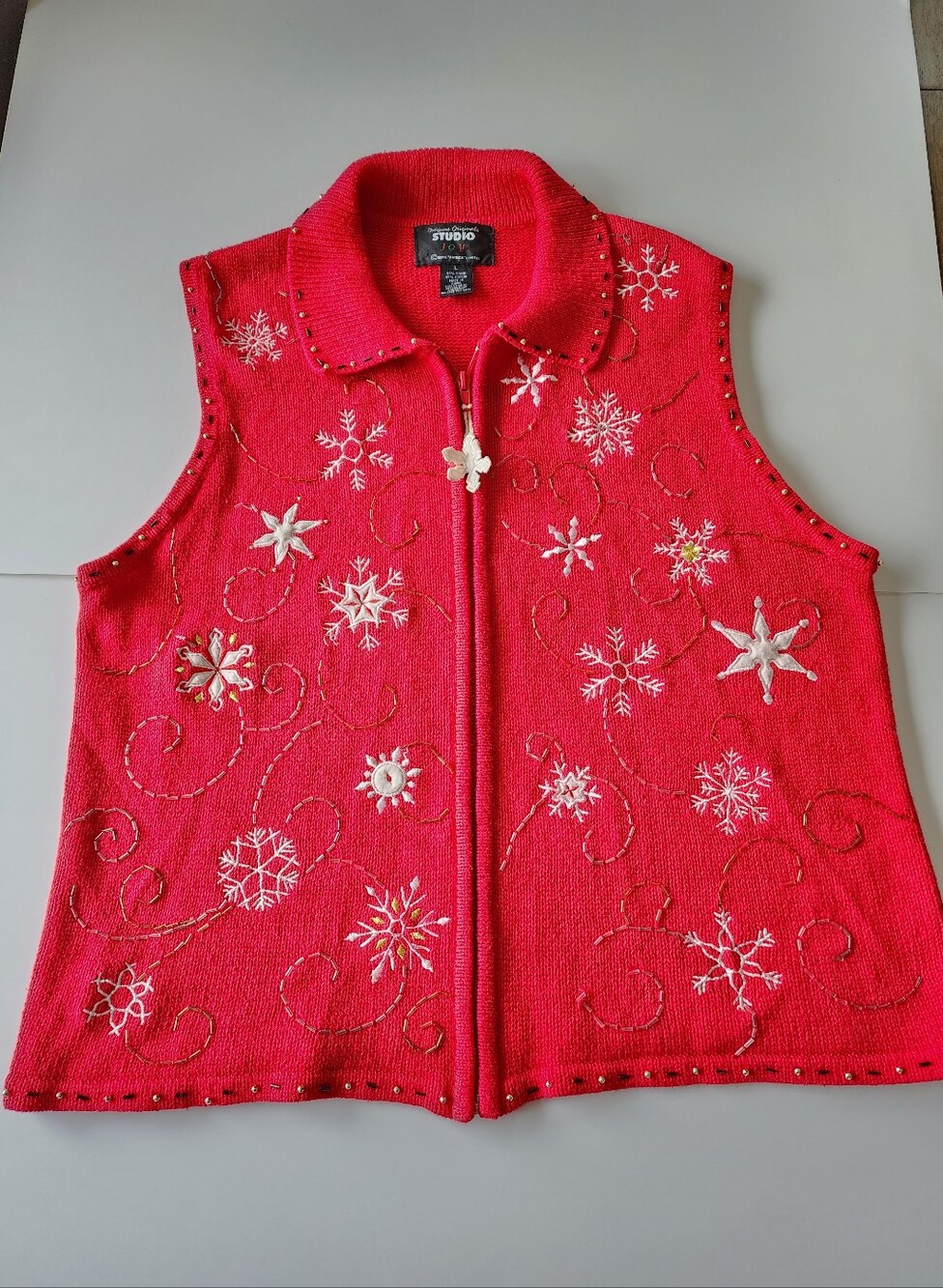 DESIGNER ORIGINALS | Vintage Ugly Christmas Vest Large